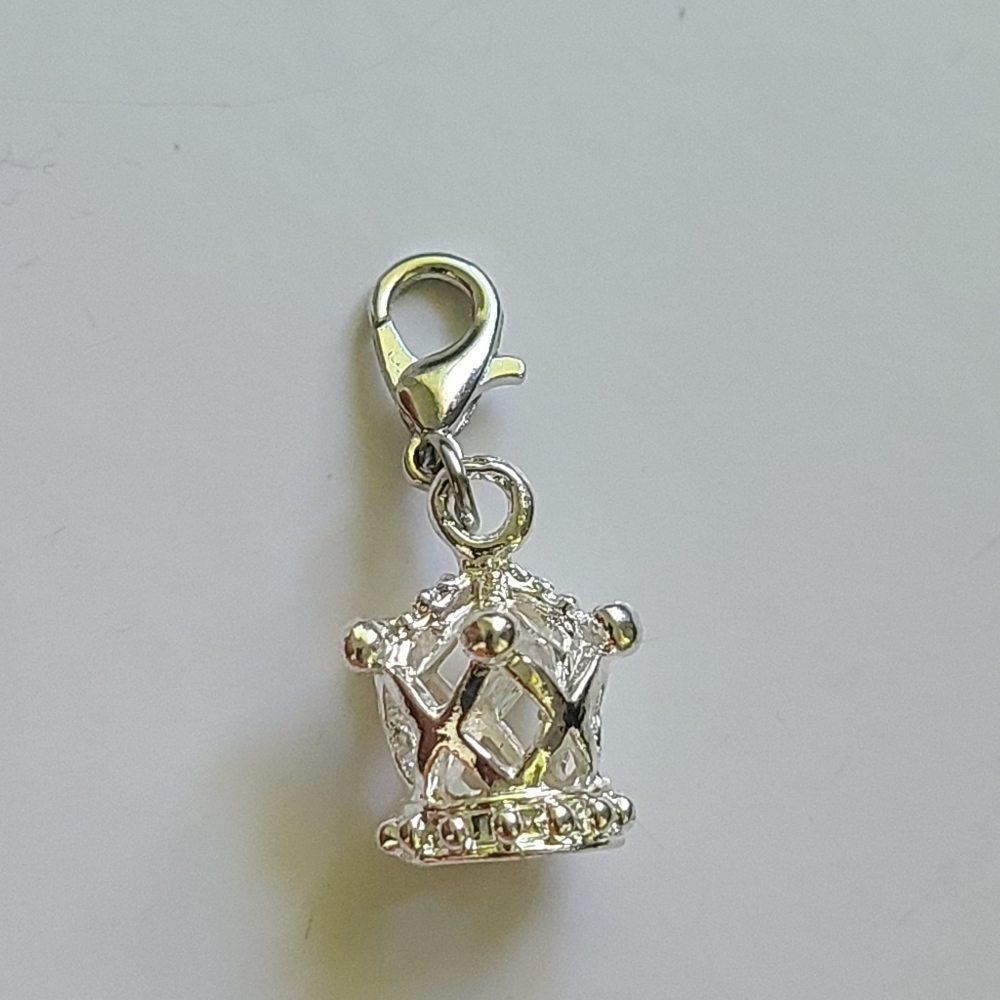 CROWN charm 3D planner zipper charm pull
